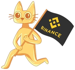 Cets running with a BNB flag